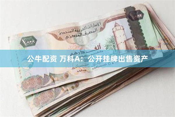 公牛配资 万科A：公开挂牌出售资产