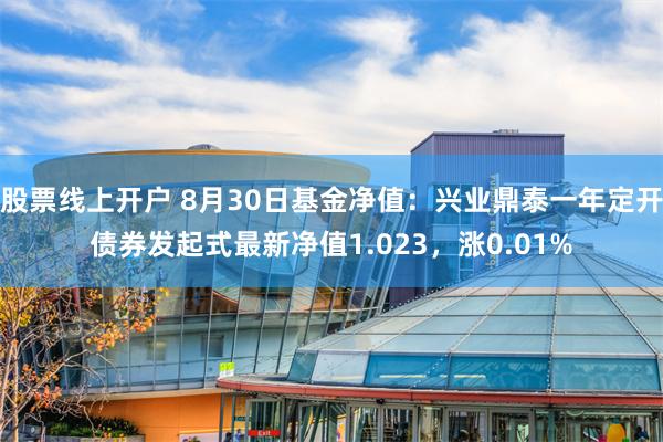 股票线上开户 8月30日基金净值：兴业鼎泰一年定开债券发起式最新净值1.023，涨0.01%